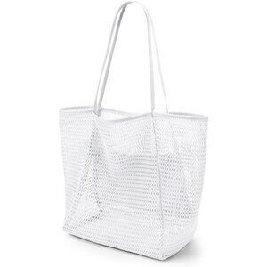 BeachNylon Mesh Tote Bag White